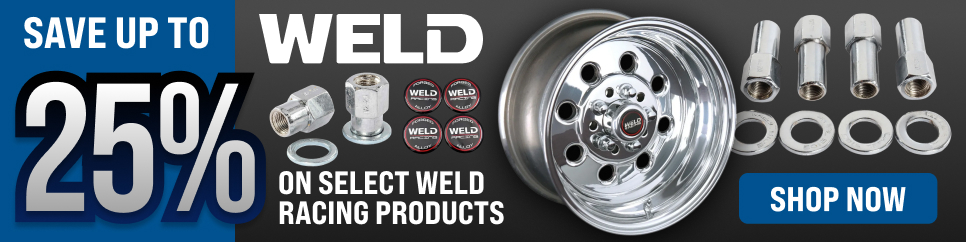Save Up To 25% On Select Weld Racing Products