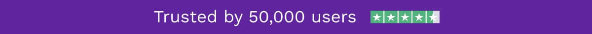 Trusted by 50,000 users
