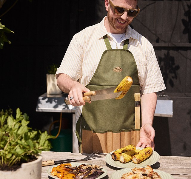BBQ Apron And Tool Set