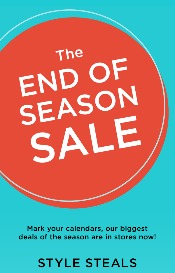 The end of season sale 