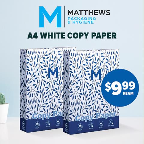 Matthews Packaging A4 Copy paper