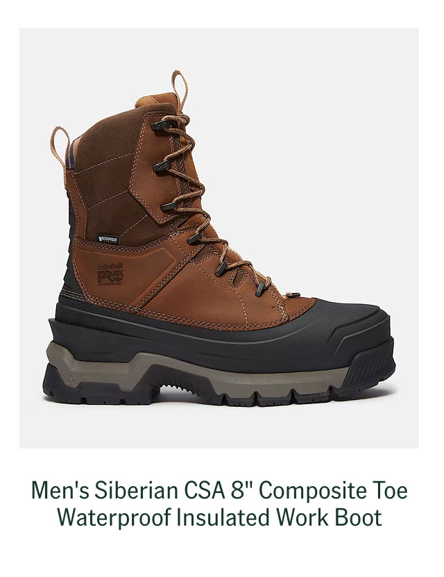 Men's Siberian CSA 8" Composite Toe Waterproof Insulated Work Boot