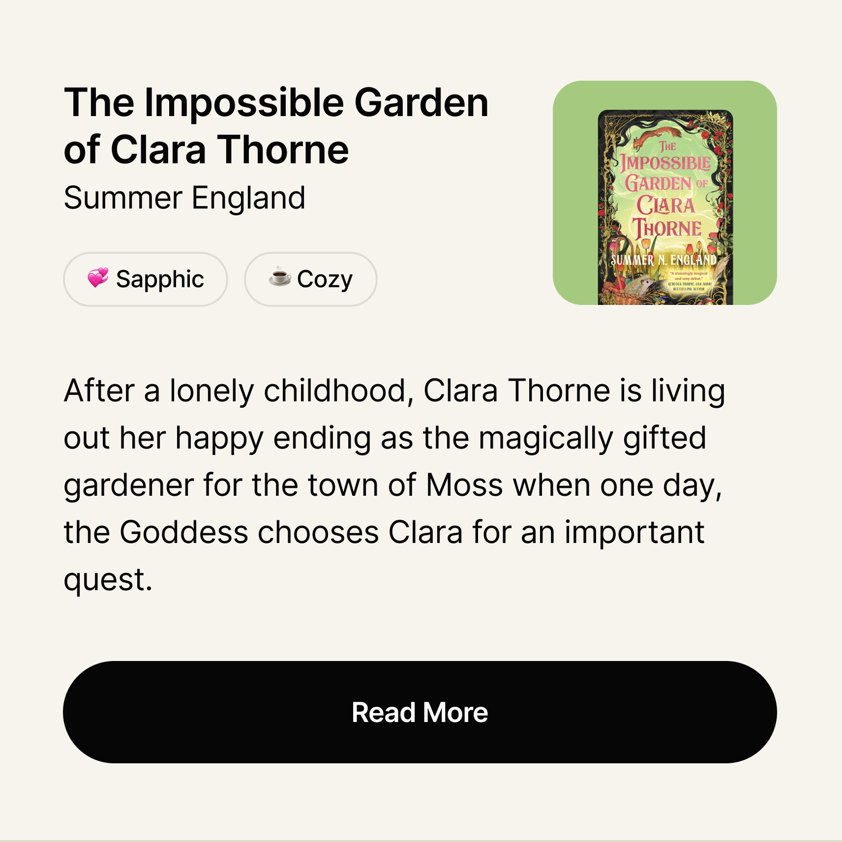 The Impossible Garden of Clara Thorne