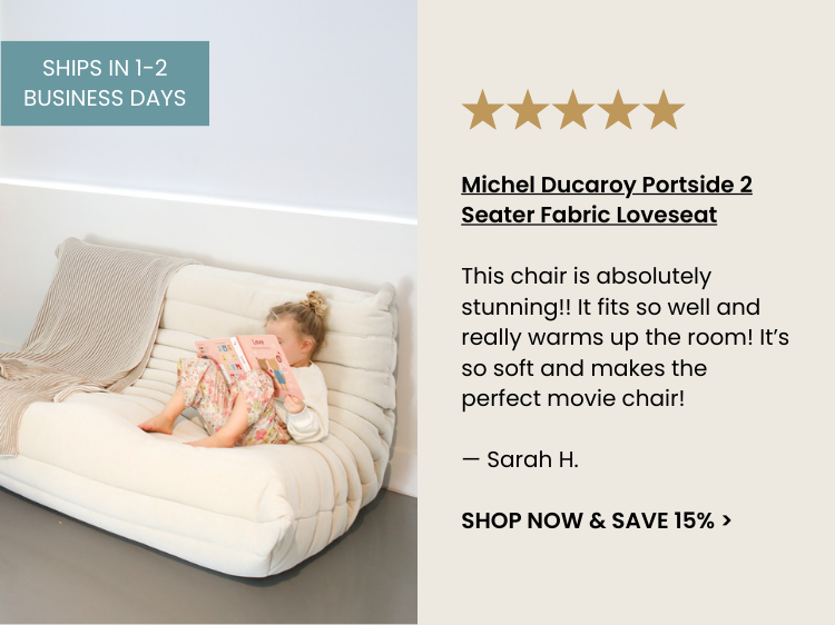 Michel Ducaroy Portside 2 Seater Fabric Loveseat