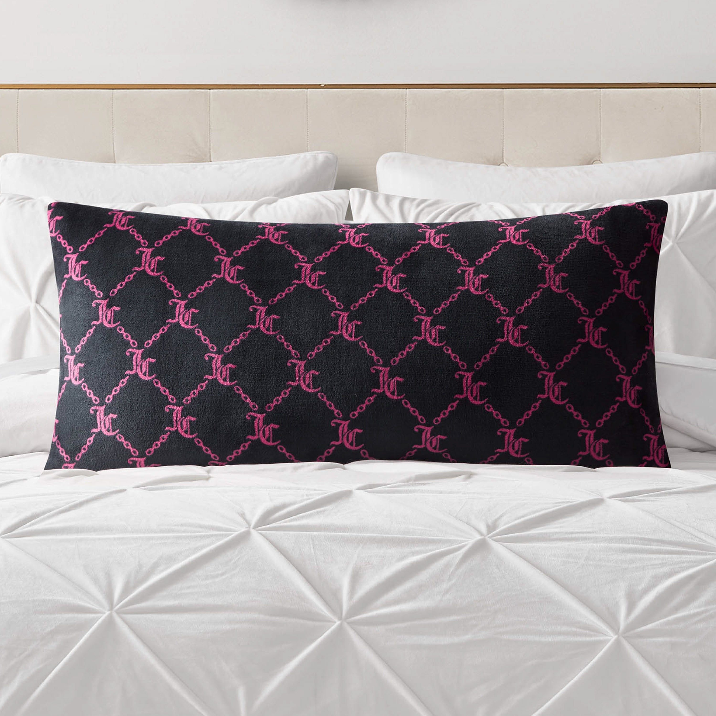 Image of Lattice Print Plush Body Pillow