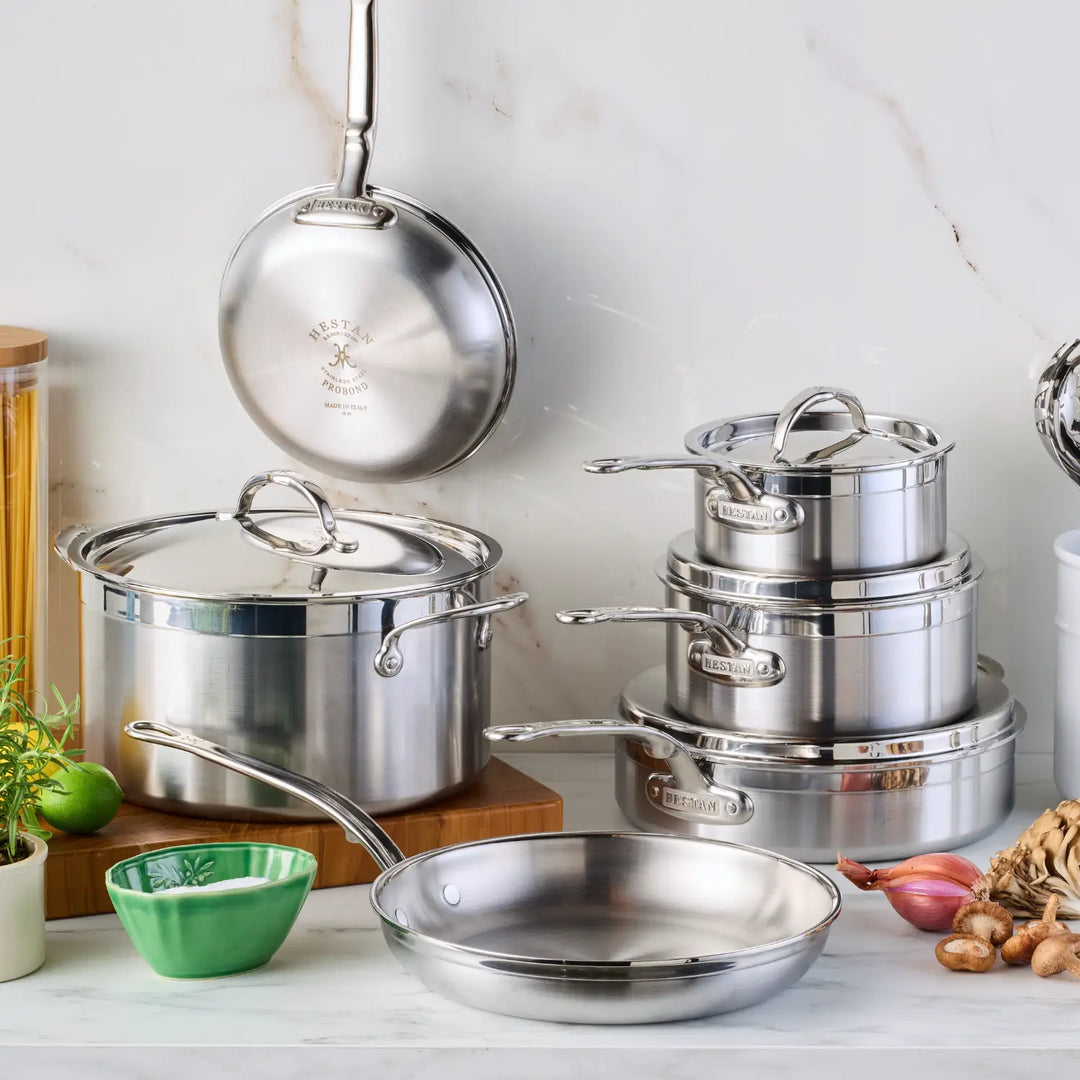 IMG: Brushed Clad Stainless Steel Ultimate Set, 10-piece