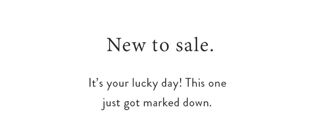 New to sale.