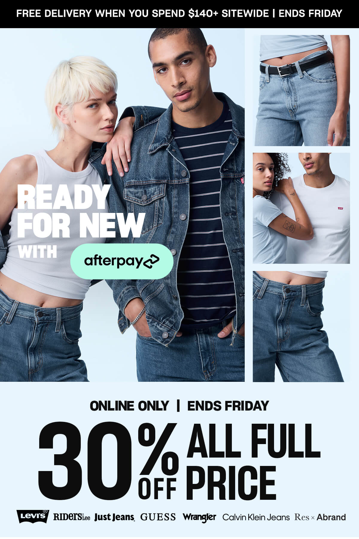 Online only, ends Friday. 30% off all full price.