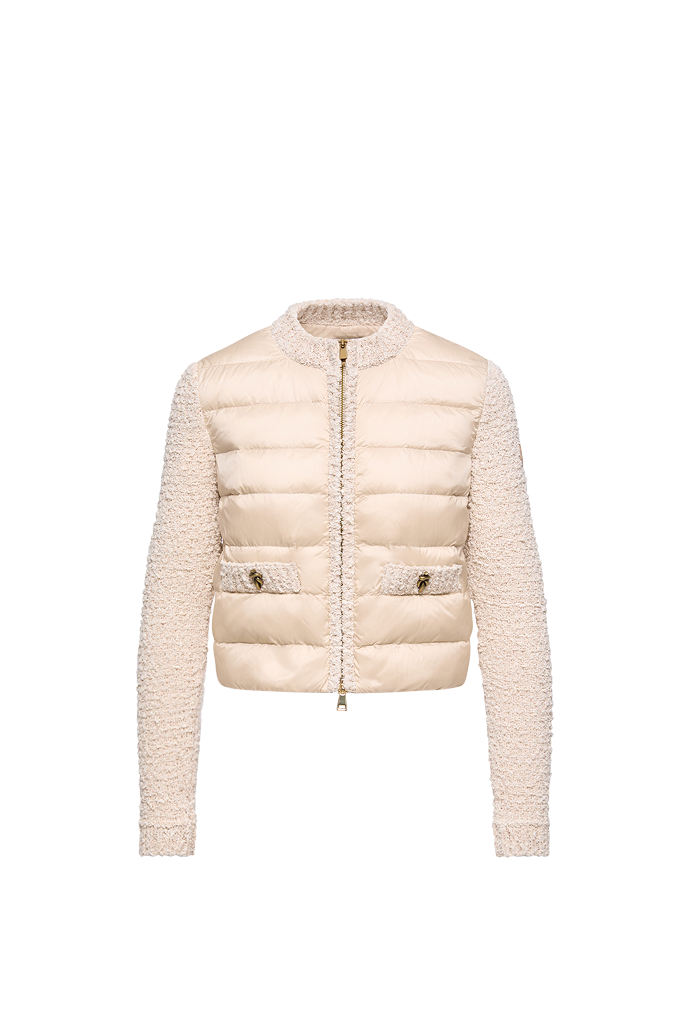 Padded Zip-Up Cardigan
