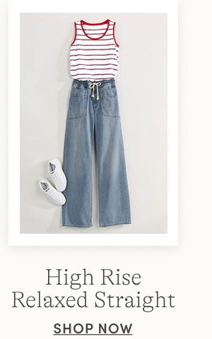 High Rise Relaxed Straight