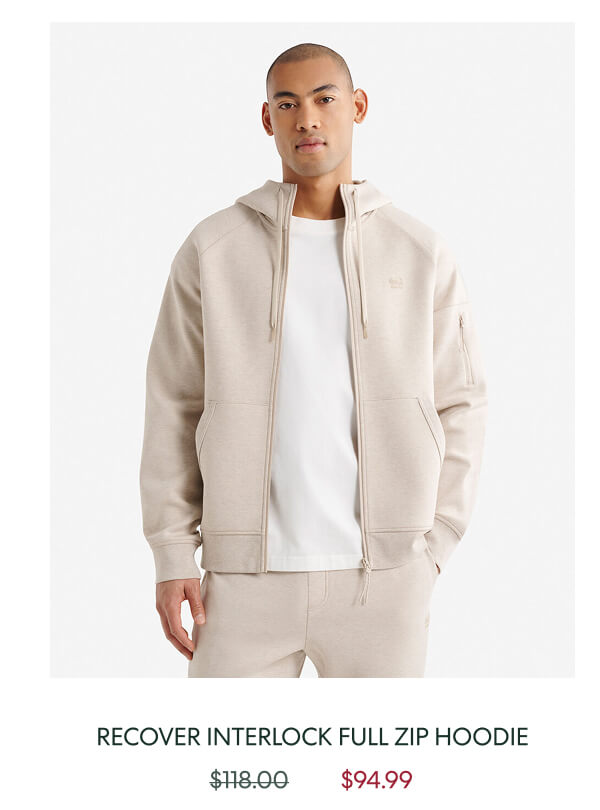 Recover Interlock Full Zip Hoodie
