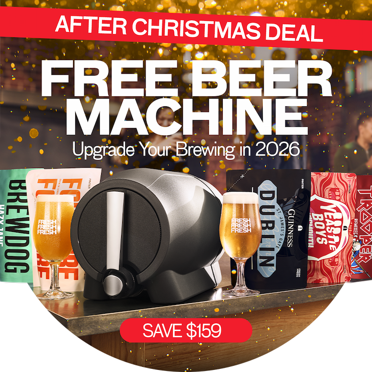 FREE BEER MACHINE, SAVE $159, WHILE STOCKS LAST