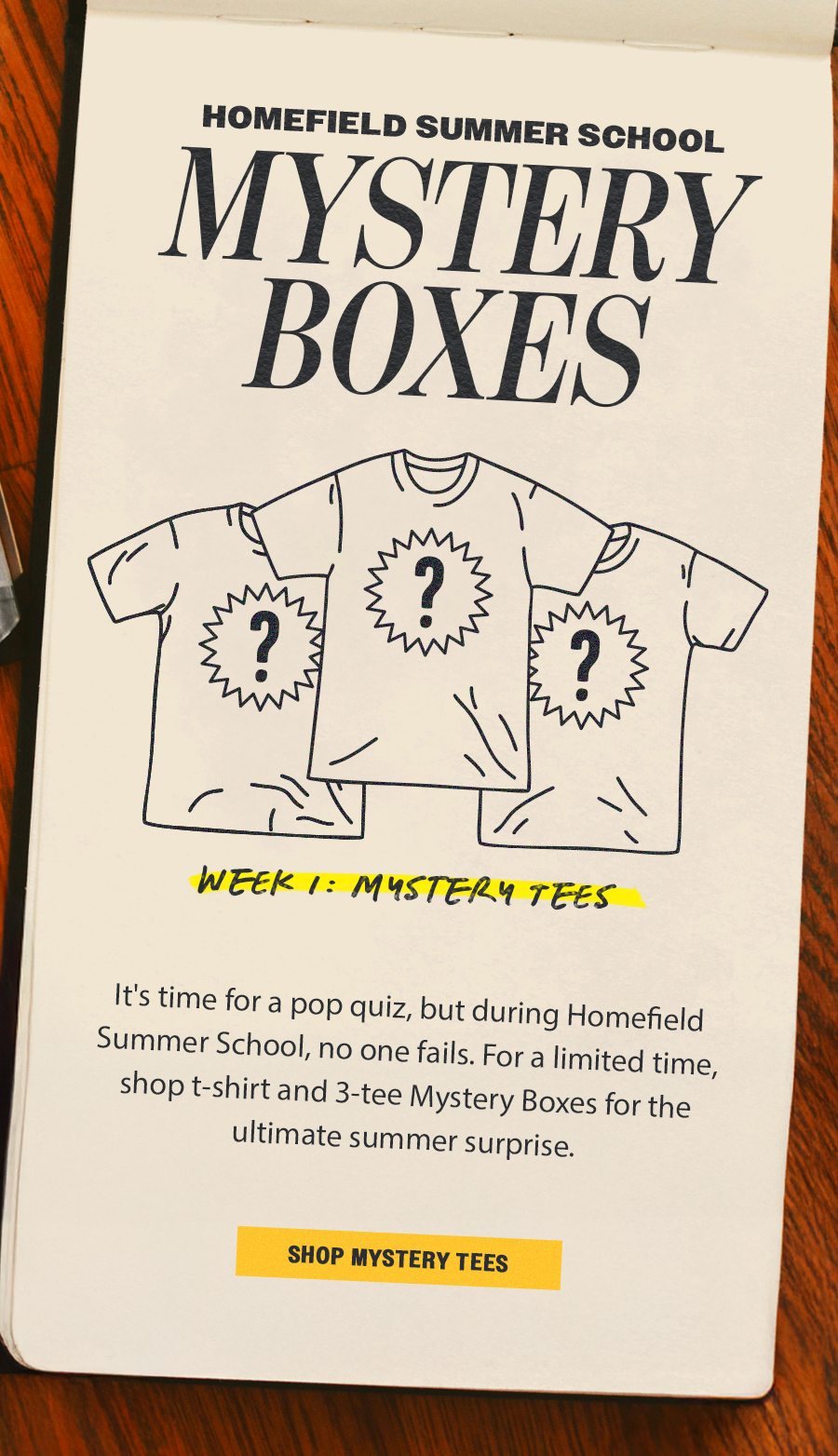 Shop Mystery Tees and 3-Packs
