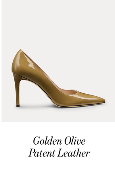 Golden Olive Patent Leather