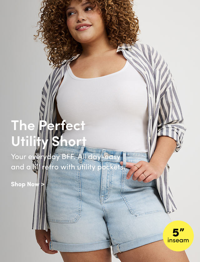 The Perfect Utility Short | Your everyday BFF. | All day-easy and a lil' retro with utility pockets. | Shop Now > | 5