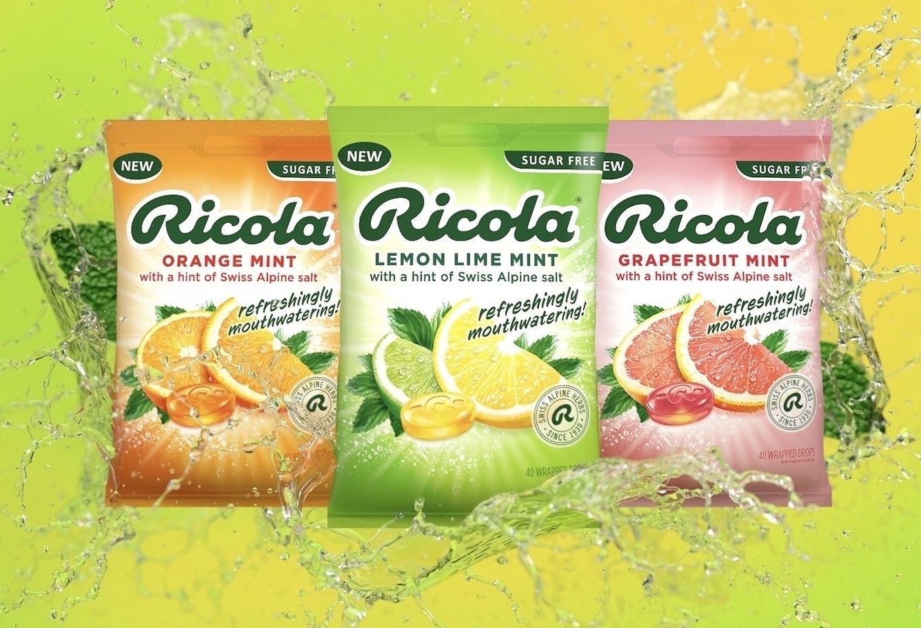 Ricola's new line of drops that aren't for coughs or sore throats. 