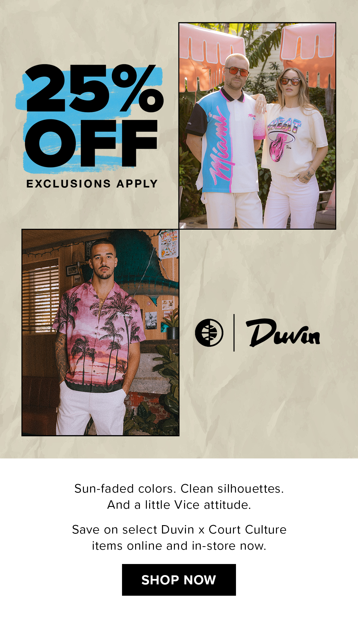 Court Culture x Duvin | 25% OFF | SHOP NOW
