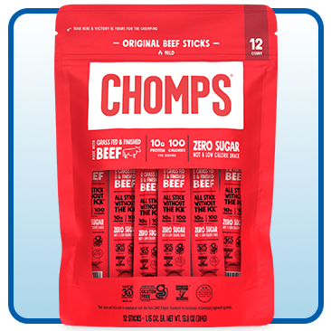 Chomps Grassfed & Finished Original Beef Sticks 12/1.15 oz
