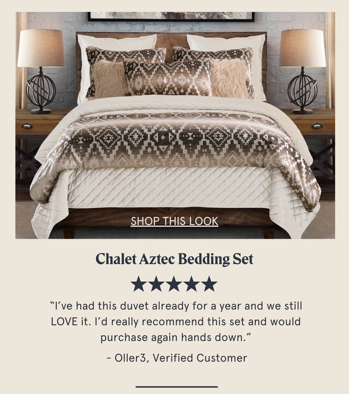 Chalet Aztec Bedding Set