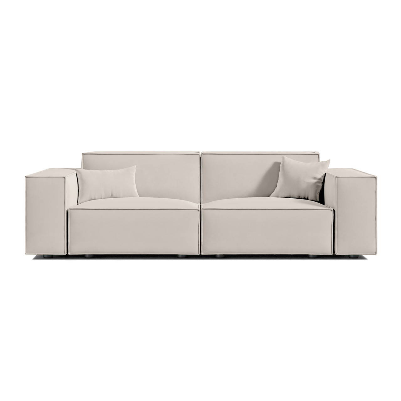 Image of Bowery Modern Outdoor Sunbrella Two Seater Sofa - Final Sale