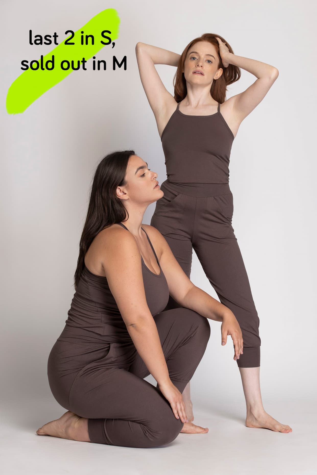 pecan yoga jumpsuit