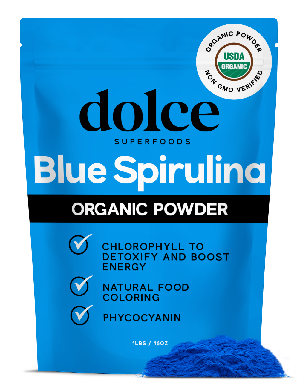 Image of Bulk Organic Blue Spirulina (Phycocyanin) Extract Powder