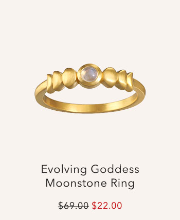Evolving Goddess Moonstone Ring