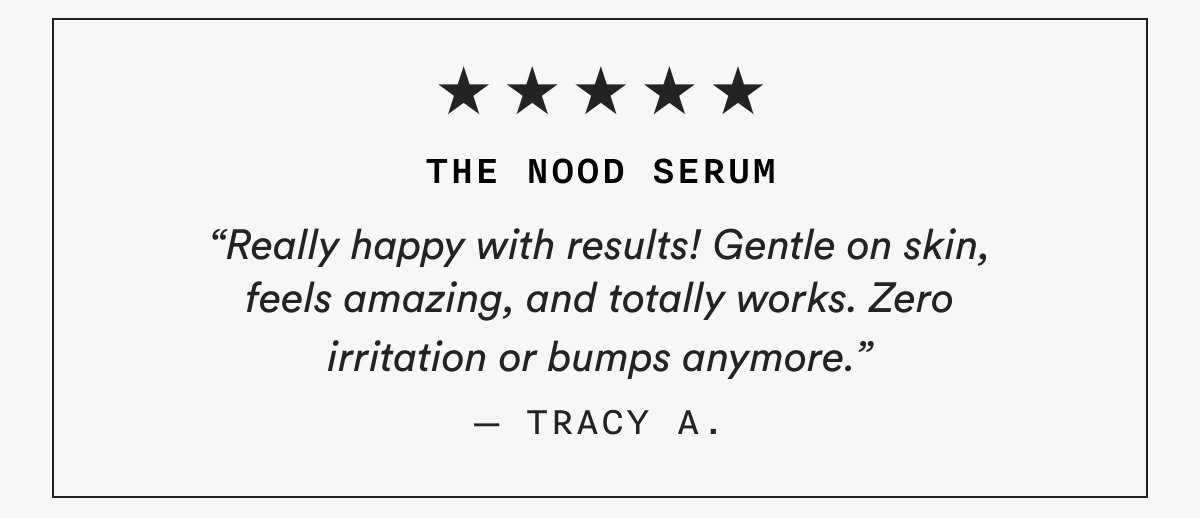 The Nood Serum Customer Review