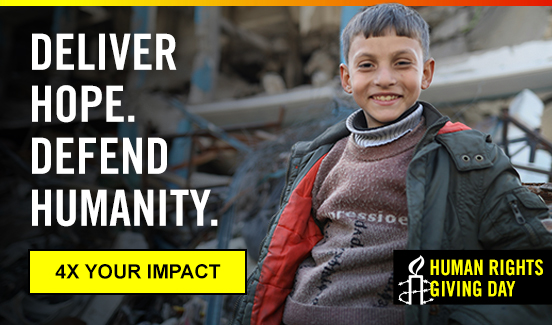 Deliver hope. Defend humanity.