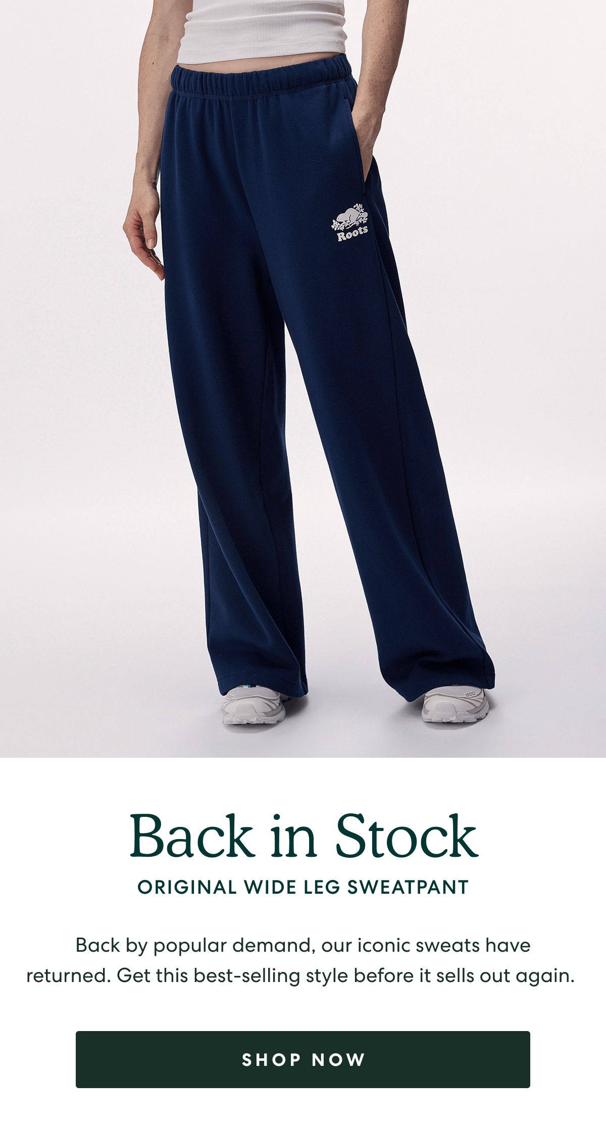 Back in Stock  -  ORIGINAL WIDE LEG SWEATPANT  -  [SHOP NOW]