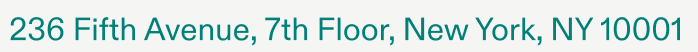 236 Fifth Avenue, 7th Floor, New York, NY 10001