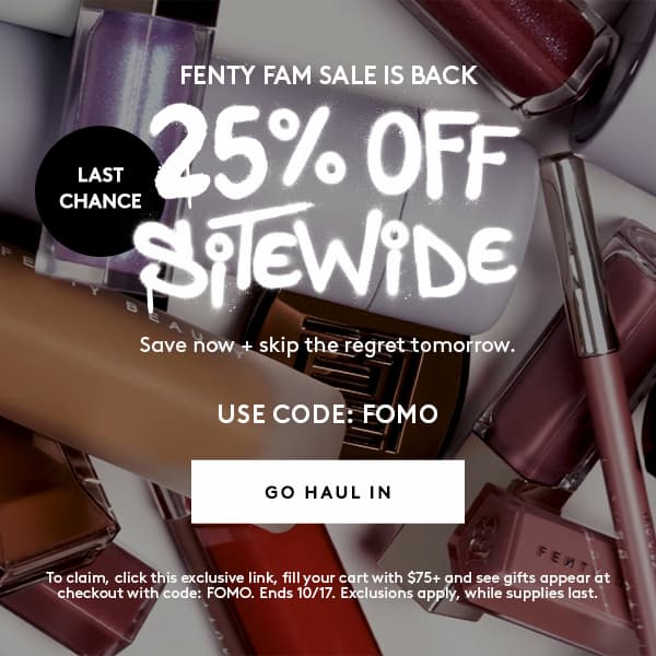 25% OFF SITEWIDE - USE CODE: FOMO