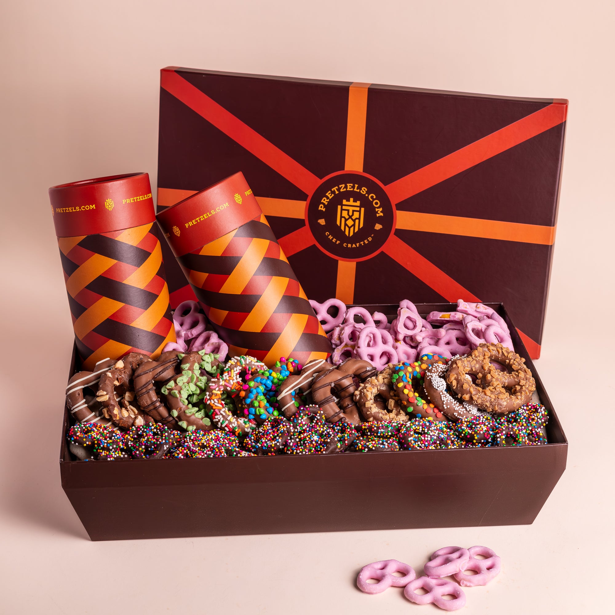Image of Ultimate Belgian Chocolate Pretzel Twist Basket