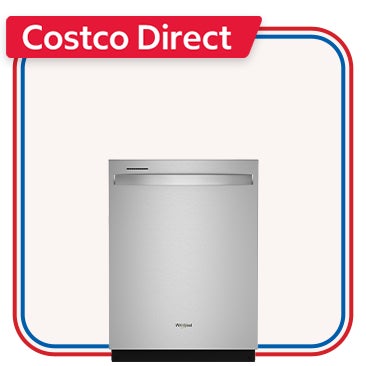 Whirlpool 24 in. Top Control Built-In Fingerprint Resistant Stainless Steel Dishwasher with AI Intelligent Wash, 47 dBA