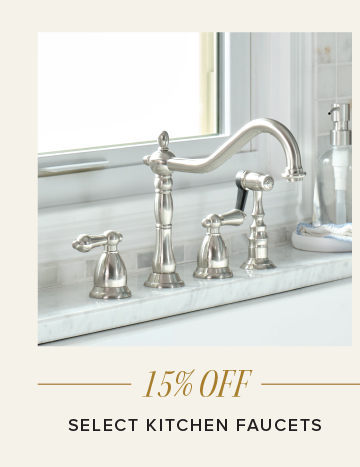 15% Off - Select Kitchen Faucets