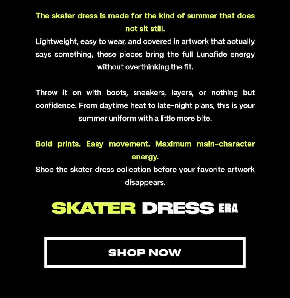 It's a Lunafide Summer - Skater Dresses 