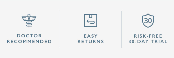 Doctor recommend, easy returns, risk free 30 day trial