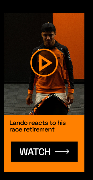 Lando reacts to his retirement