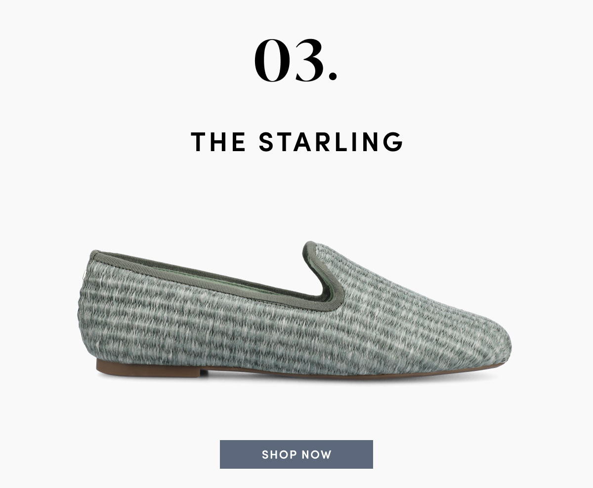 The Starling in Seafoam Raffia