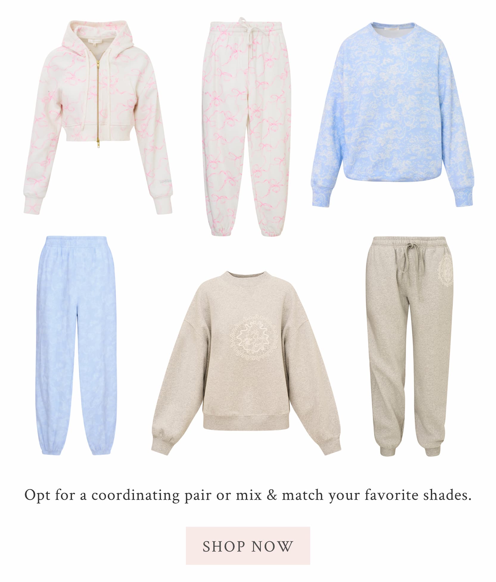 Opt for a coordinating pair or mix & match your favorite shades.  <SHOP NOW>