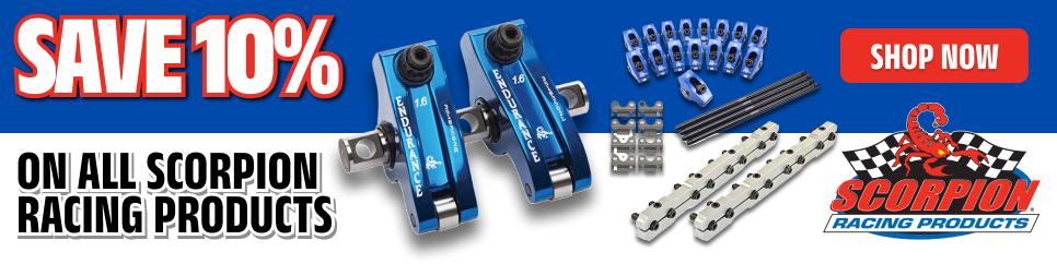 Save 10% on All Scorpion Racing Products