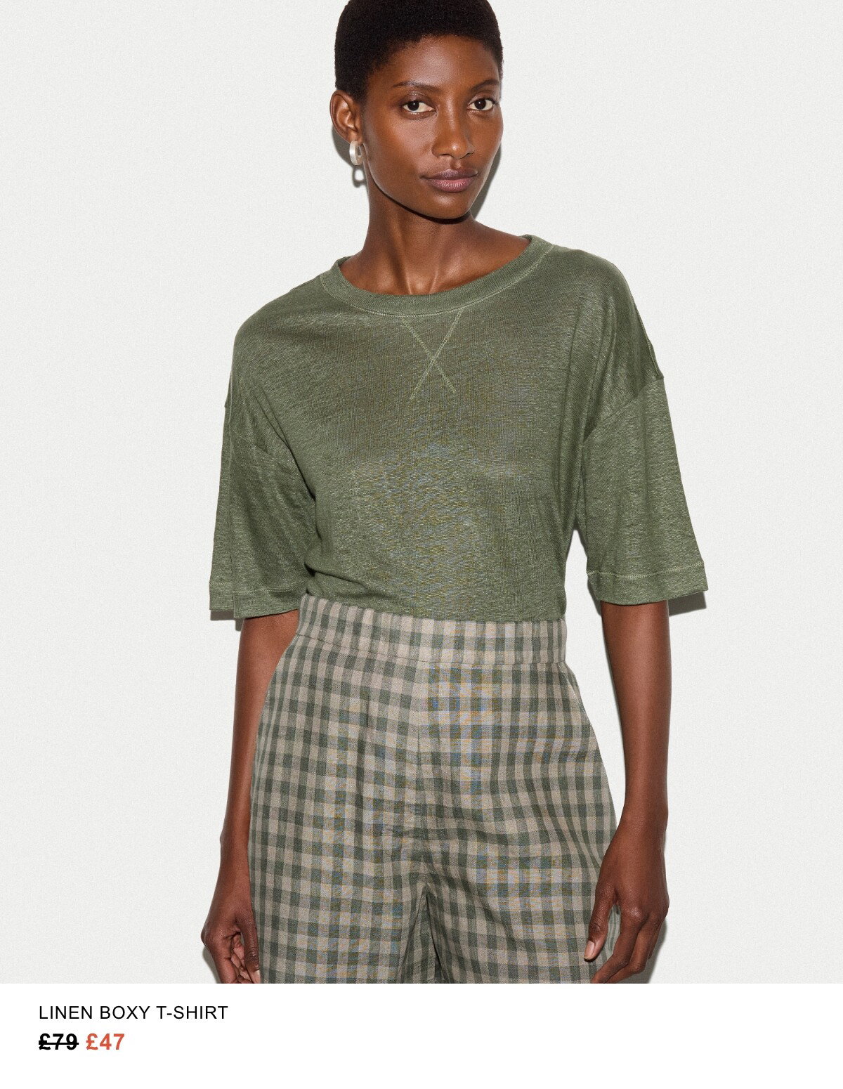 Linen Boxy T-shirt