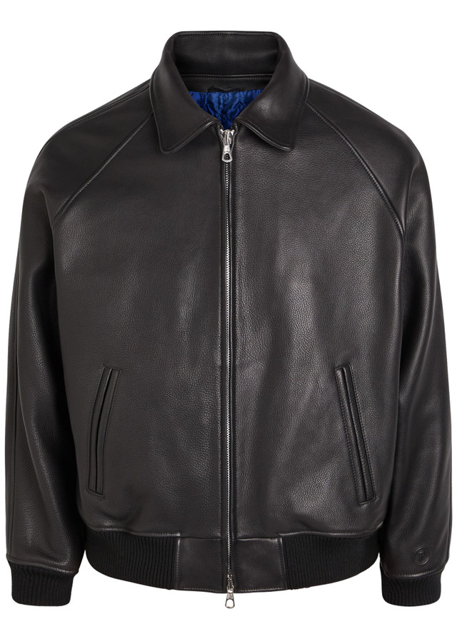 PICANTE Senna logo-embossed leather jacket