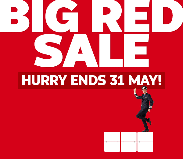 BIG RED SALE - STAYS SAVE 75%*