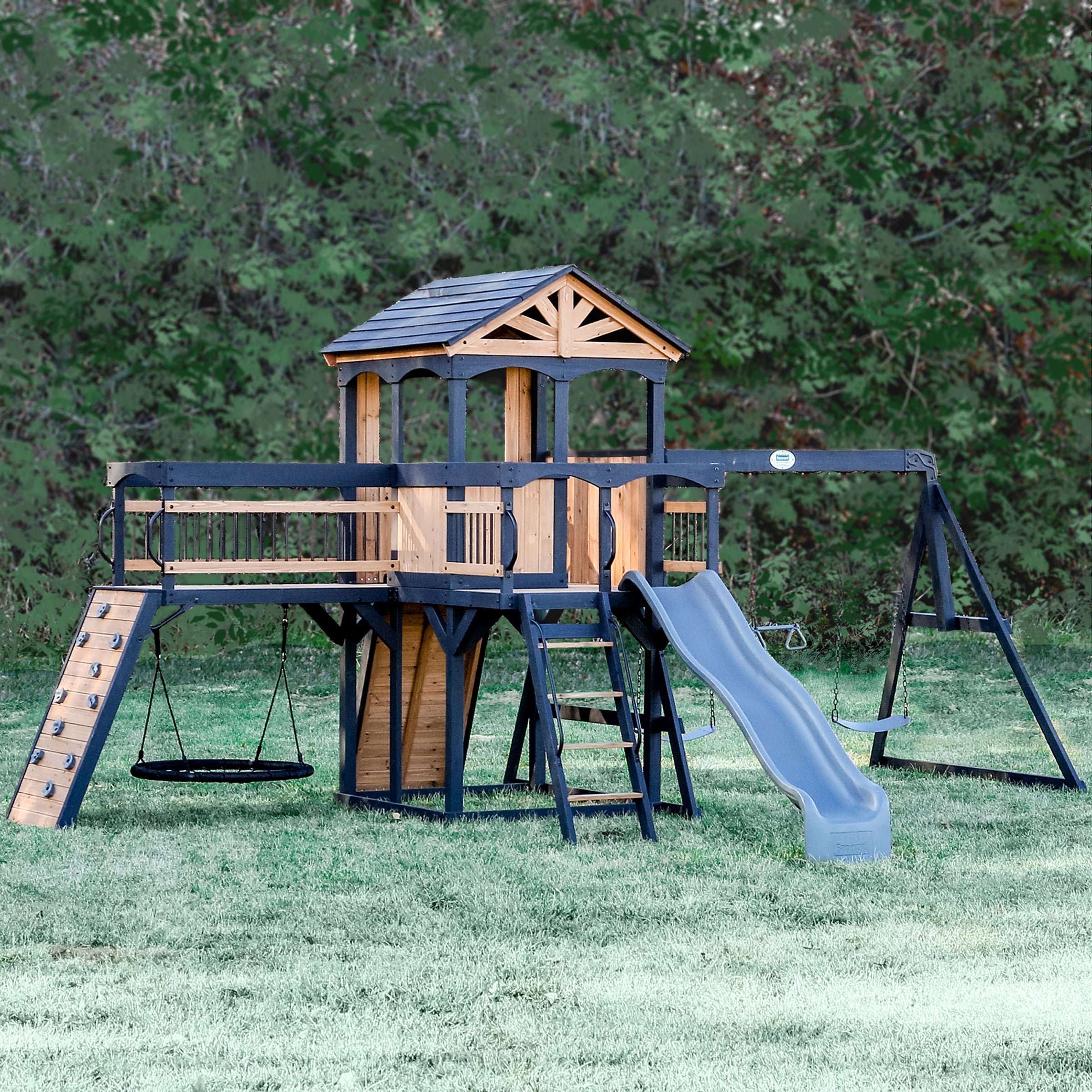 Backyard Discovery Timber Crossing Swing Set- Do-it-Yourself