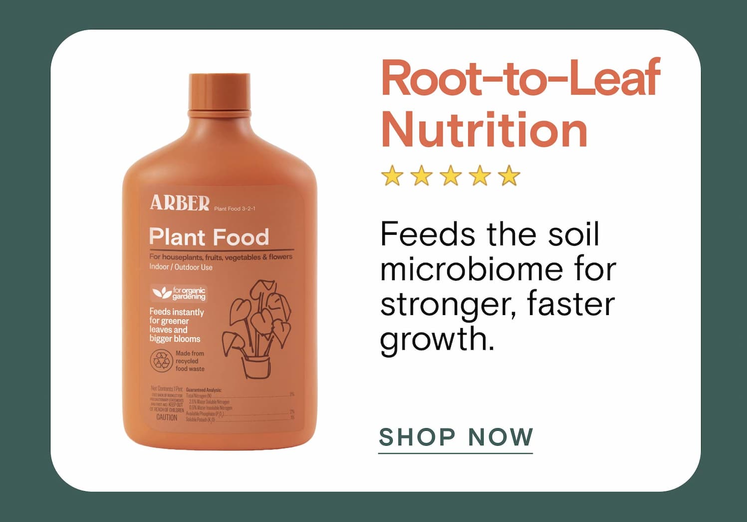 Root-to-Leaf Nutrition Feeds the soil microbiome for stronger, faster growth.