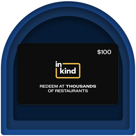 inKind One eGift Card, Thousands of Restaurants ($100 Value)