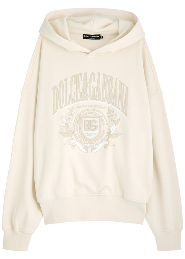 DOLCE & GABBANA Logo hooded cotton sweatshirt