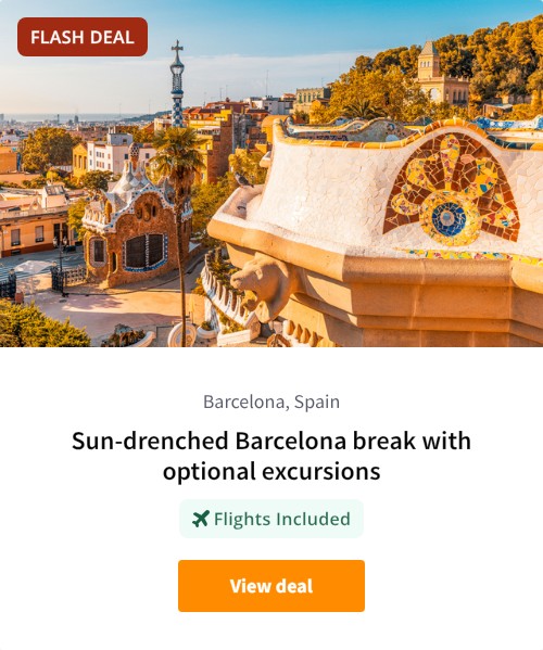 Sun-drenched Barcelona break with optional excursions