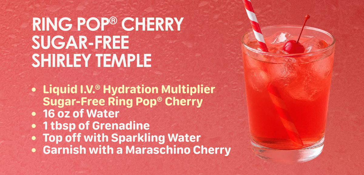 Ring Pop Cherry Sugar-Free Shirley Temple